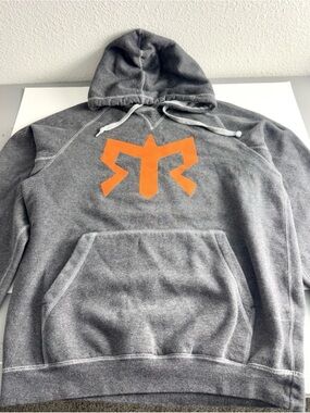 Beimar Hoodie Men's M Cotton Poly Blend Graphic Pullover Grey